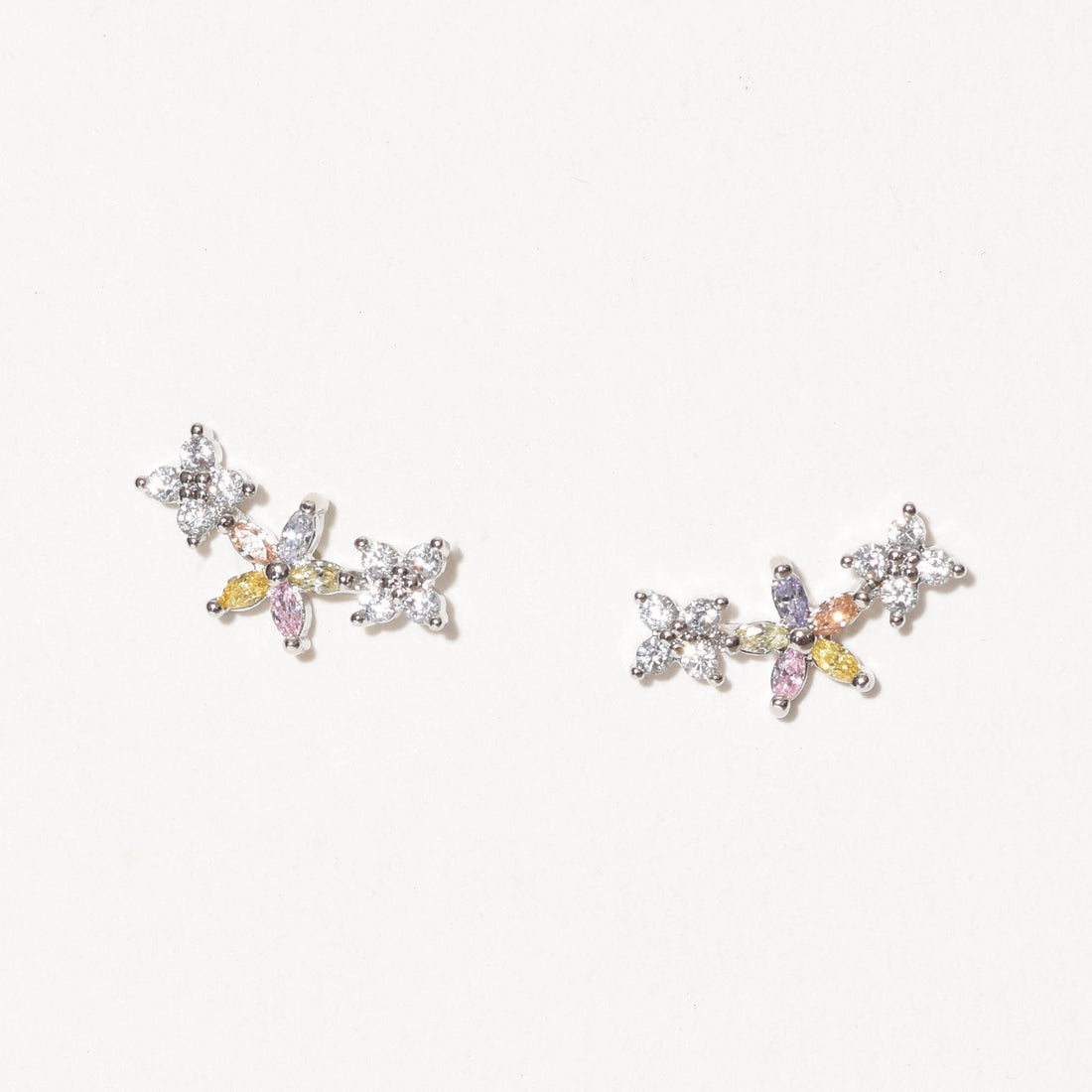 Raya Flower Stud | Silver