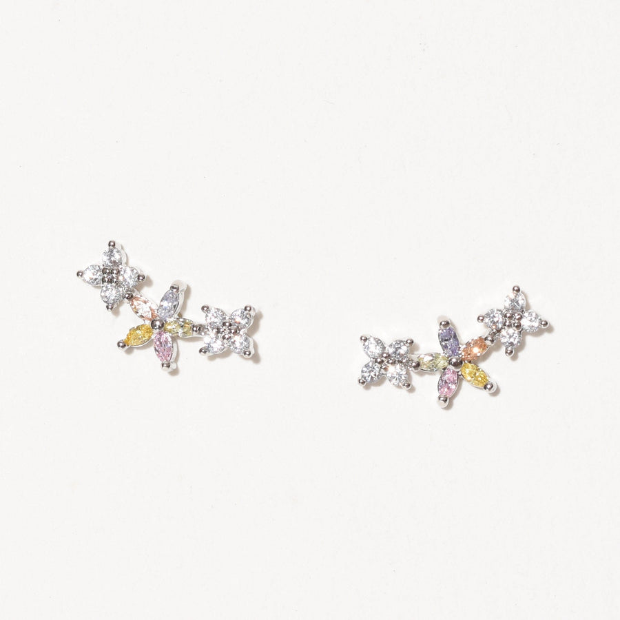 Raya Flower Stud | Silver