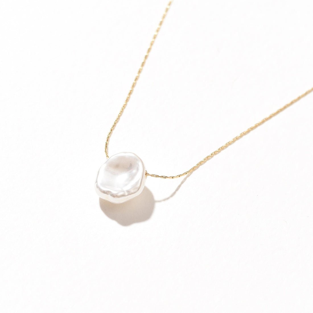 Shyla Faux Pearl Necklace | Gold