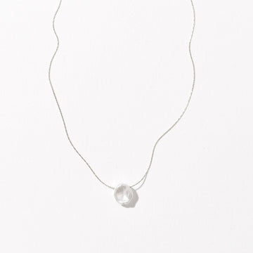 Shyla Faux Pearl Necklace | Silver