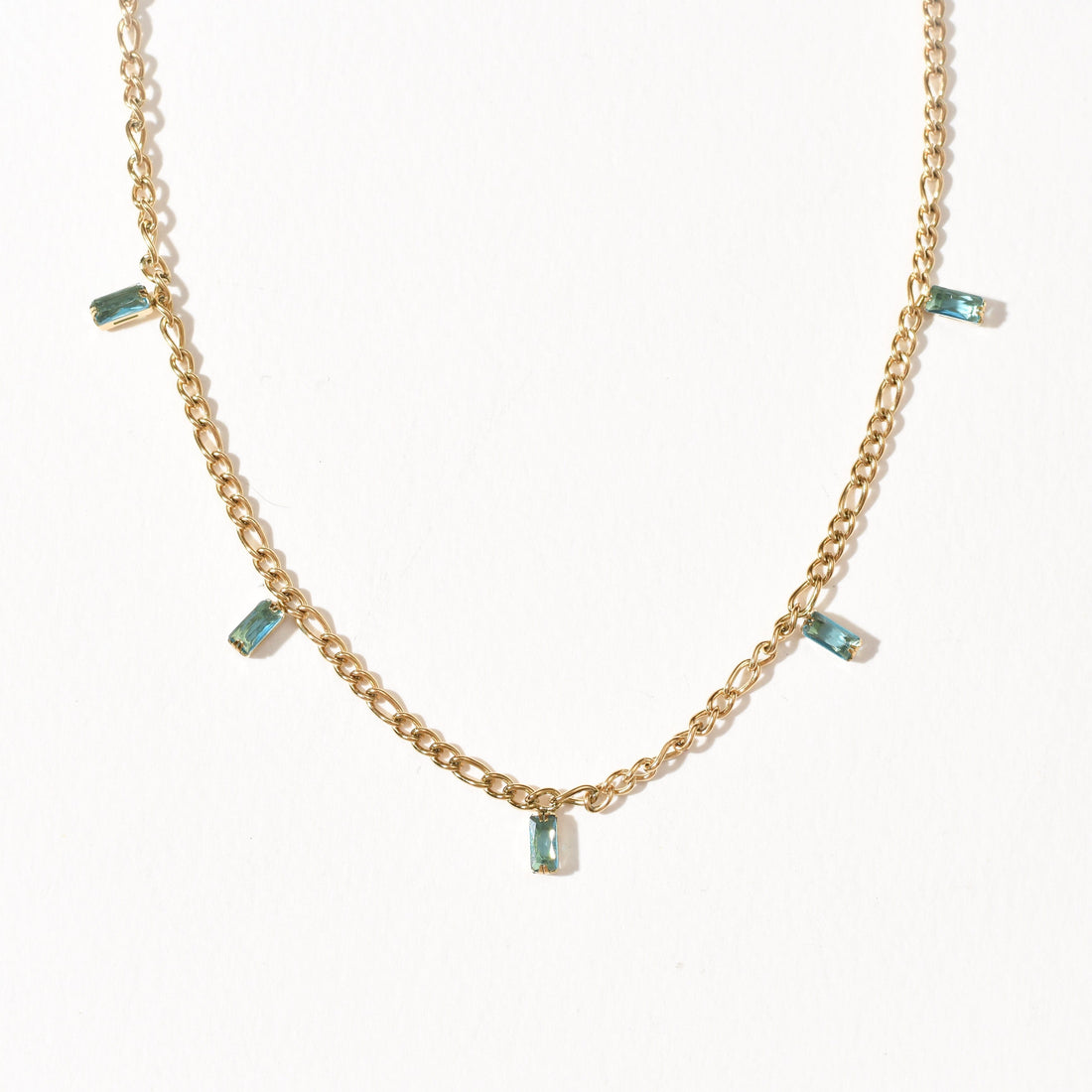 Geraldine Sea Green Necklace