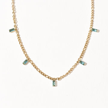 Geraldine Sea Green Necklace