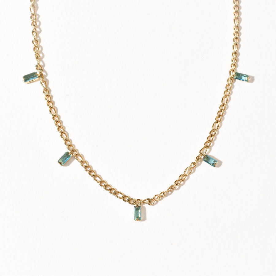 Geraldine Sea Green Necklace