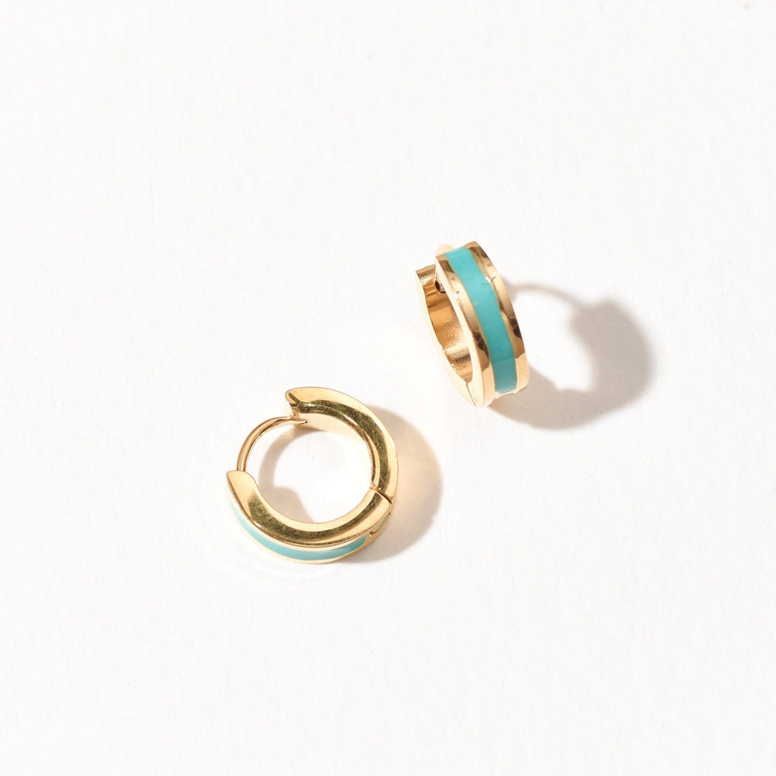 Lena Huggie Turquoise | Gold SST